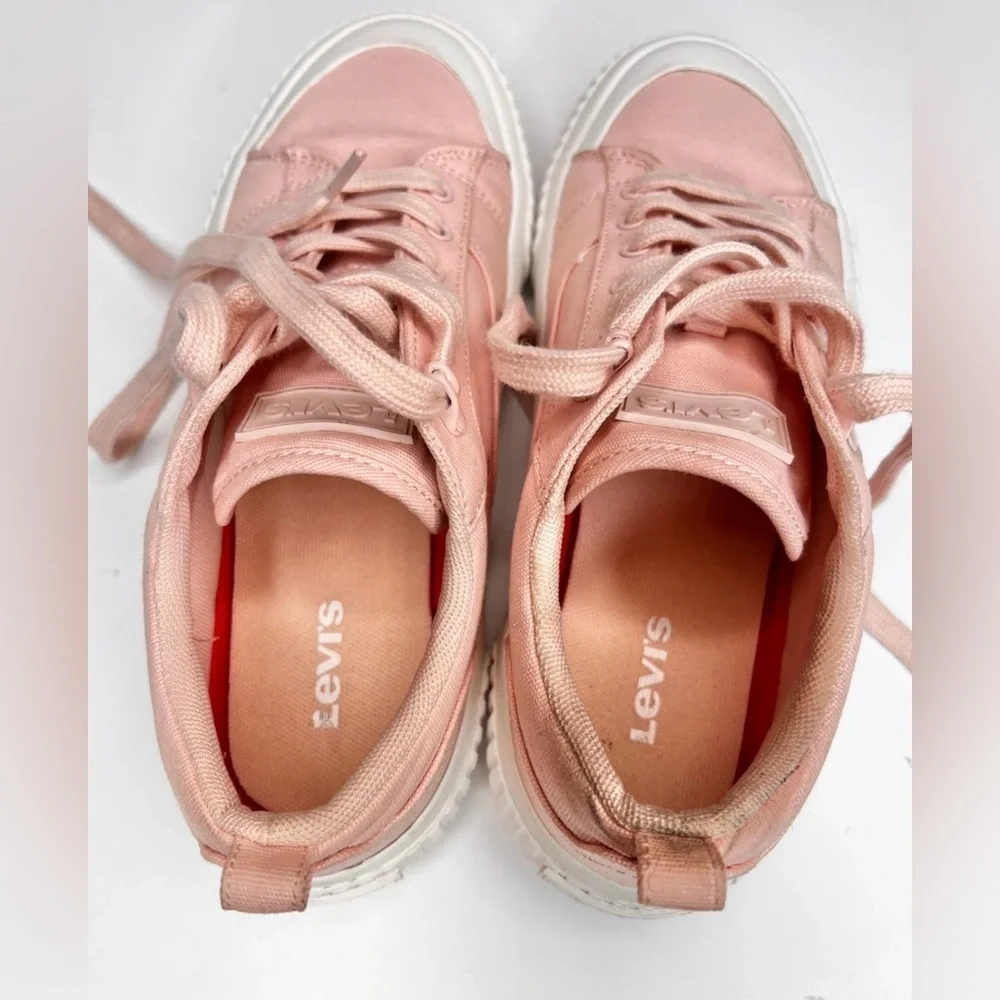 Levi’s Women’s Emma Platform Sneakers Size  8 Pink - Picture 8 of 10